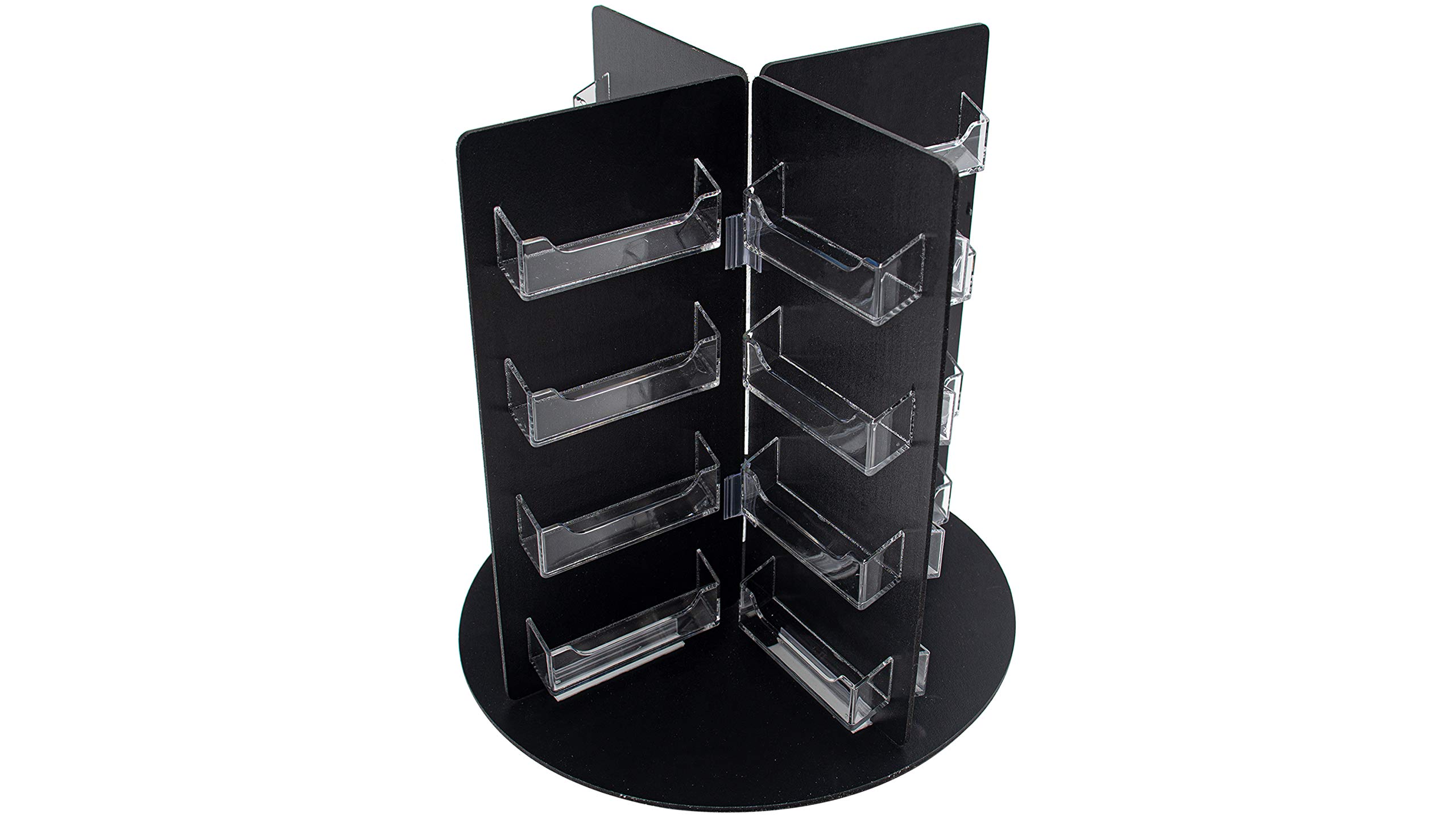Amazon.com : Marketing Holders Business Card Holder Black on Black 32  Pockets Lightweight Rotating Countertop Organizer Display Premium Acrylic  Multi Spinning Stands Slot : Office Products