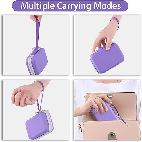 Vista 47 de co2CREA Estuche rígido de repuesto para impresora fotográfica instantánea HP Sprocket portátil de 2 x 3 (funda negra negra)