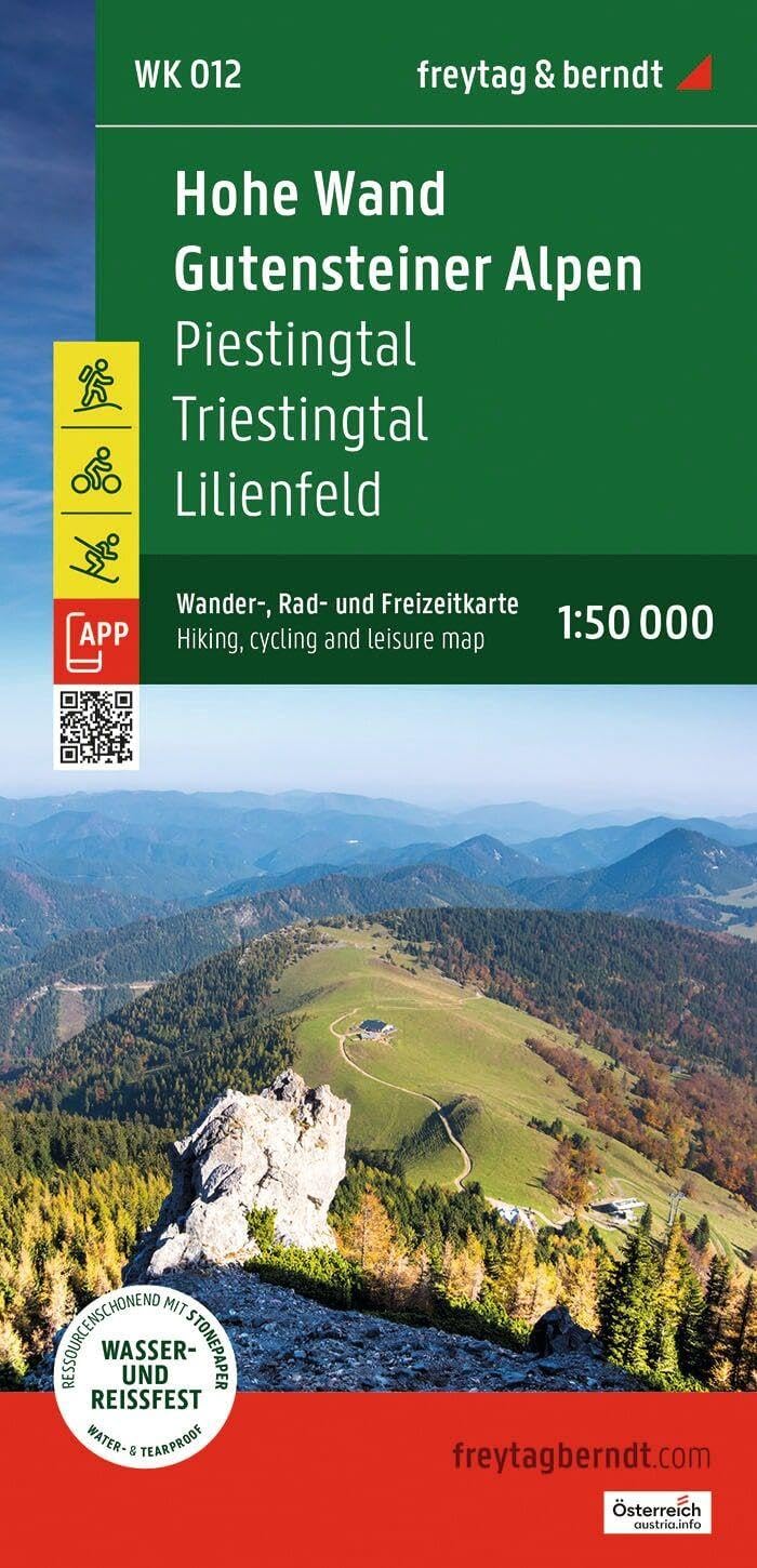 Hohe Wand - Gutensteiner Alps Hiking, Cycling & Leisure Map 1:50,000 scale: WK 012 1:50,000 scale