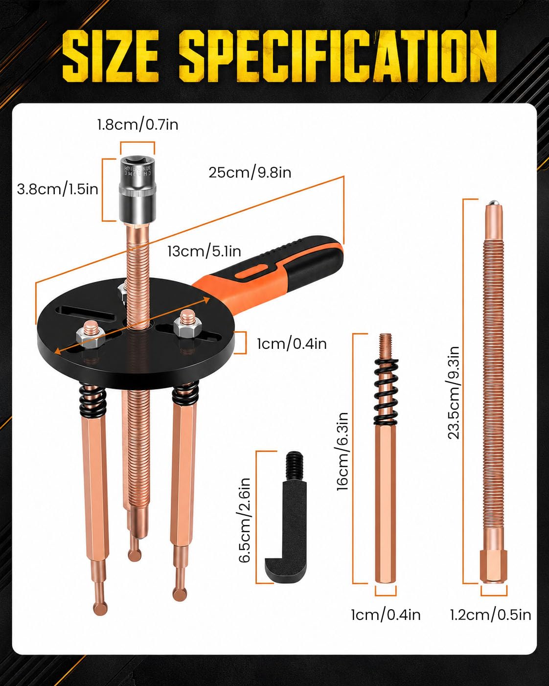 INCENDIOS 55 in 1 Set Estrattore Cuscinetti Kit Estrattore Cuscinetti Interni ed Esterni, Blind Hole Bearing Puller Set con Separatori e Estrattori per Auto, Moto, Officina e Riparazioni Industriali