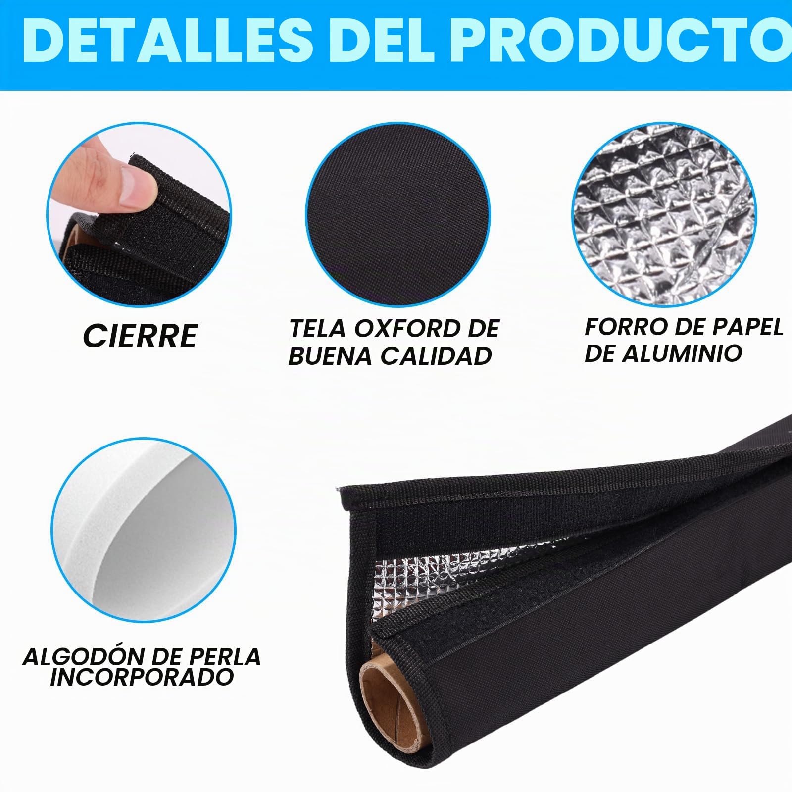 Cubierta Aislante para Tuberías, 183x26cm Cubierta Protectora Aislante Tuberías Aire Acondicionado Exterior Oxford con Revestimiento Aluminio para Protección Exteriores