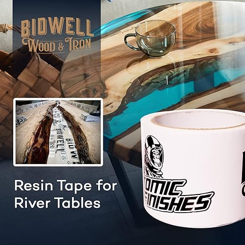 Miniatura 2 de Bidwell Wood and Iron Atomic Finishes - Cinta de resina epoxi para molde  Cinta adhesiva epoxi DIY  Cinta de resina de 3 pulgadas de ancho x 165