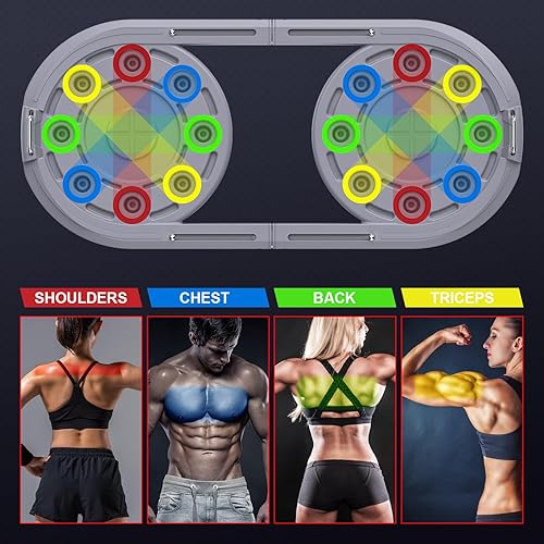 Miniatura 4 de Tabla de empuje hacia arriba, equipo de entrenamiento en casa, barra de empuje multifuncional, asas de empuje para piso, equipo profesional de