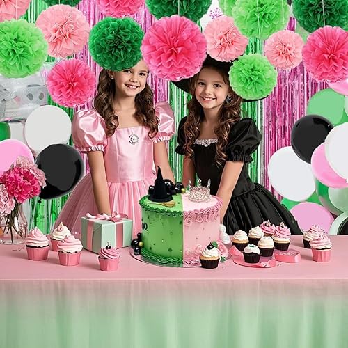 Miniatura 7 de Pompones de papel dorado y negro 10 pulgadas 12 pulgadas decoración de pompones de seda para colgar fiestas juego de 12 piezas