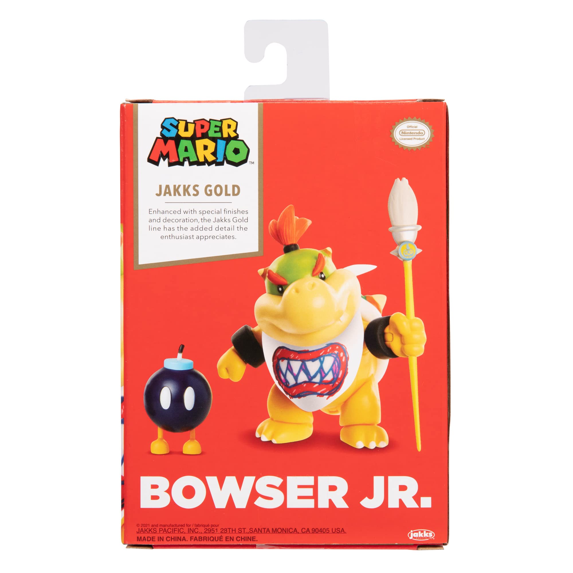 Nintendo Super Mario Figur Bowser Jr. w/Paint brush in Sammlerbox, 10cm (ex)