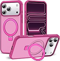 Vista 149 de Funda de grado militar compatible con iPhone 14 Plus de 6.7 pulgadas, con soporte magnético invisible tipo anillo, compatible con MagSafe y gran