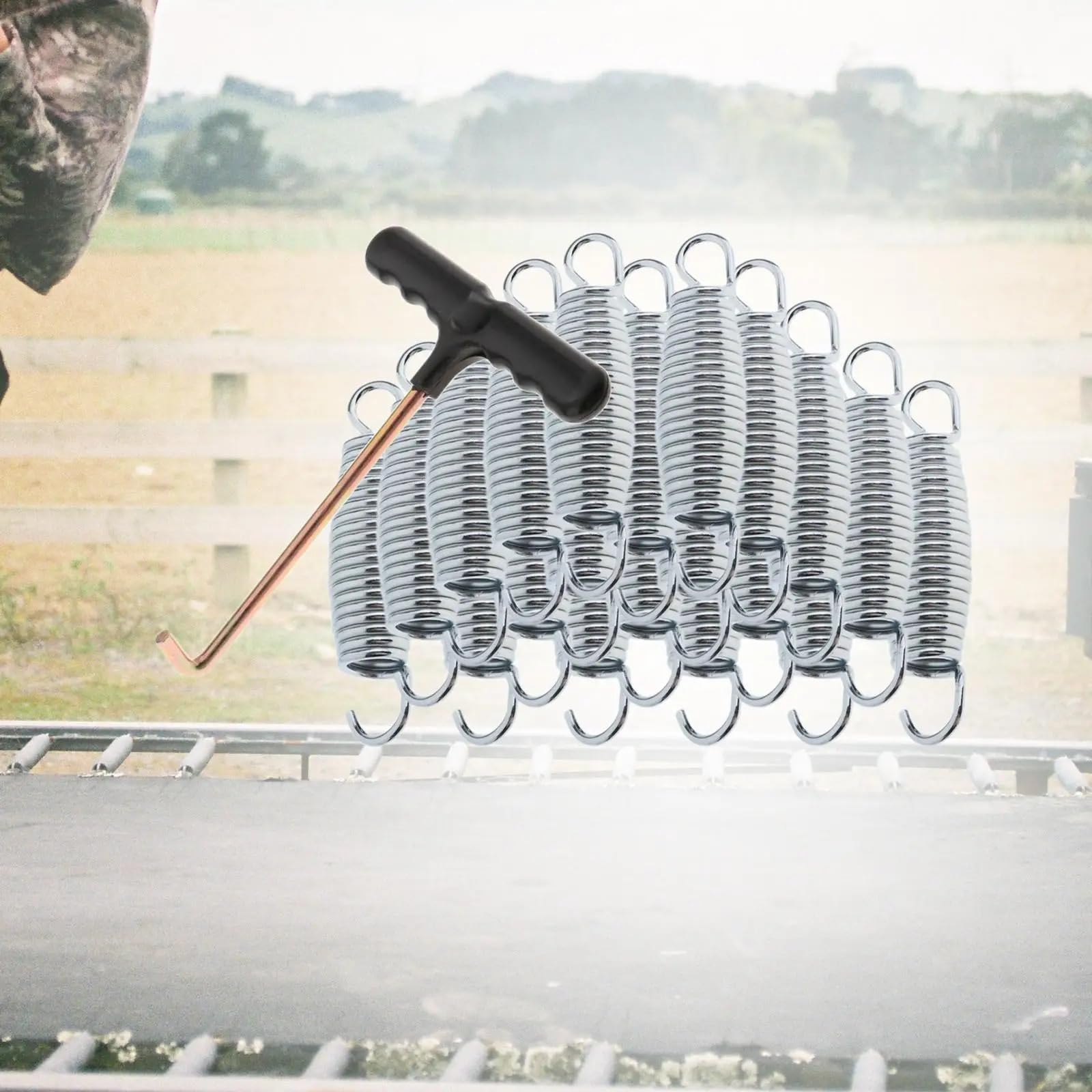 Professionelle Trampolin-Ersatzfedern, 9 cm, langlebig, rostfrei, 20 Stück, für verbesserte Sprungkraft Trampolin-Reparaturteile