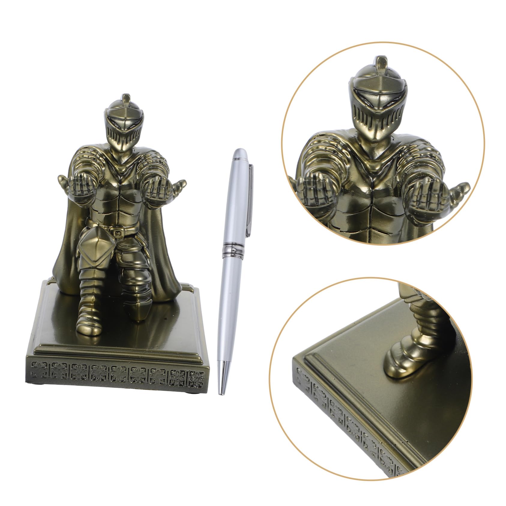 Einzigartiger Stifthalter Soldat aus Kunstharz mit Stabilem Standfuß und Multifunktionaler Nutzung für Schreibtisch Accessoires im Homeoffice und Vanity Bereich