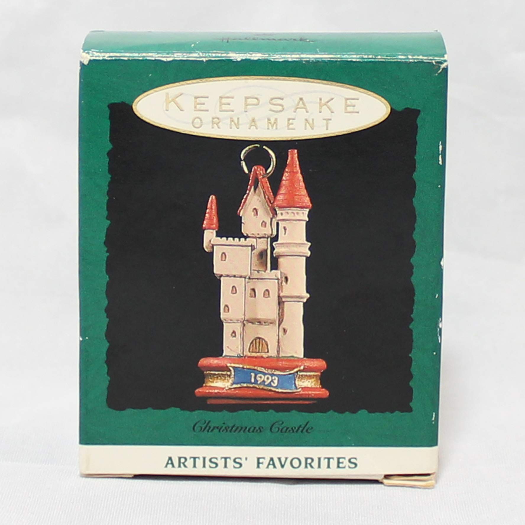 Château de Noël Hallmark 1993 miniature ornement collectionneur d'art