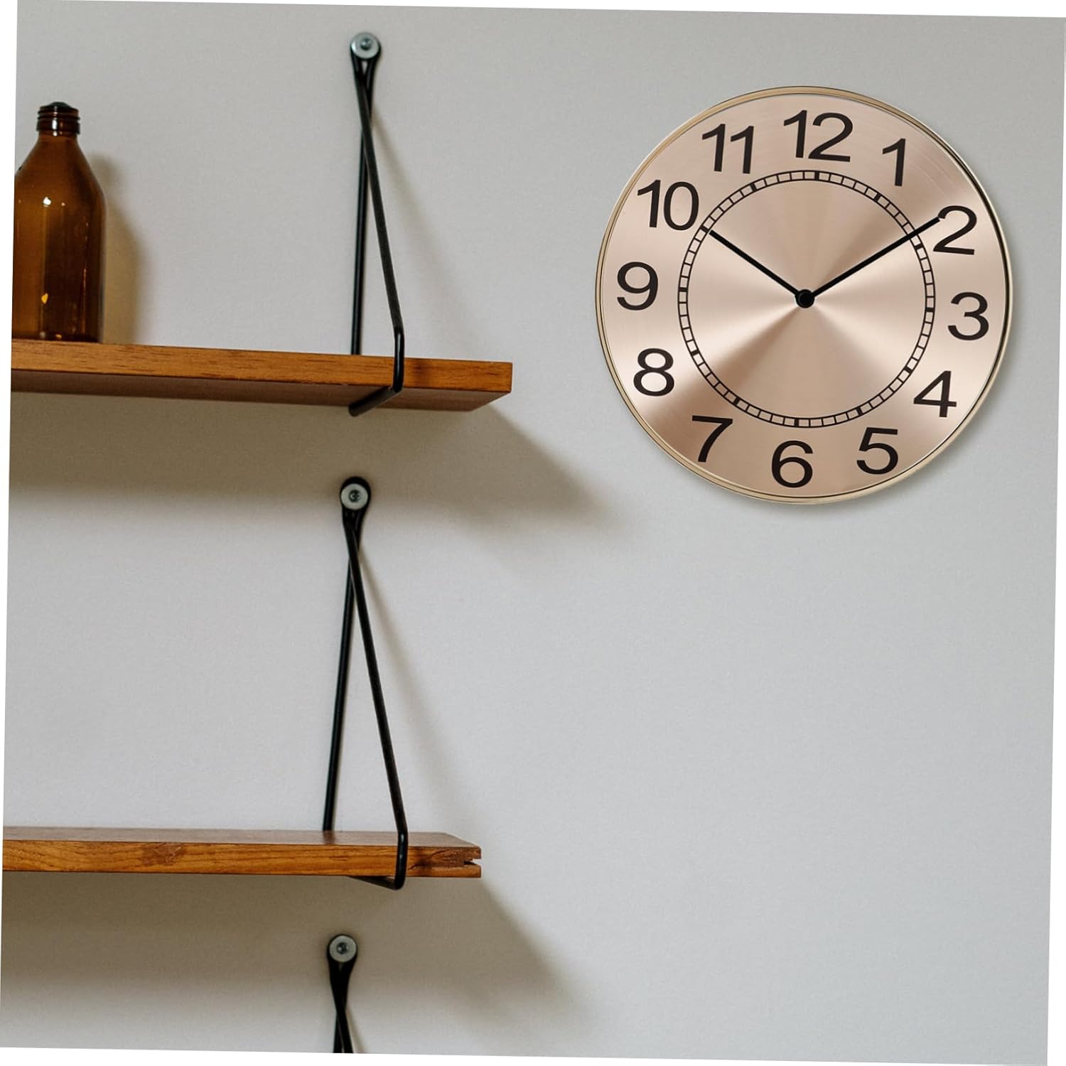 3pcs Metal Clock Dial Replacement Round Wall Clock Dial Disc for DIY Decor Wall Clock Panel