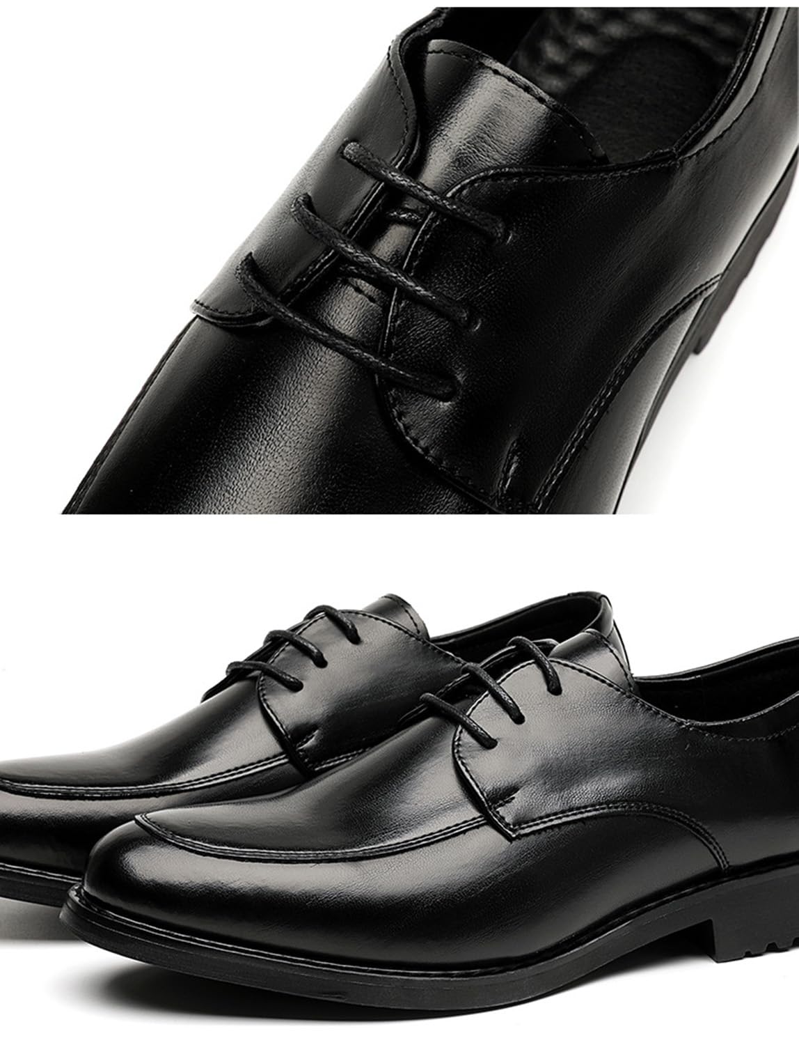 Scarpe Oxford da Uomo Stringate Derby Scarpe Classiche da Cerimonia Business Eleganti da Uomo