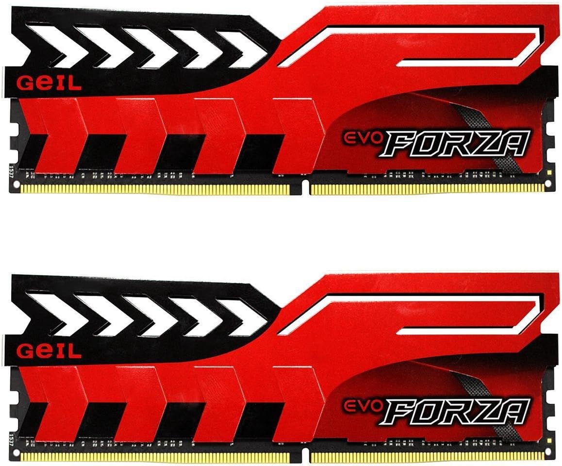 GeIL 16GB (2 x 8GB) EVO FORZA DC DDR4 PC4-21330 2666MHz Desktop Memory Model GFR416GB2666C16ADC