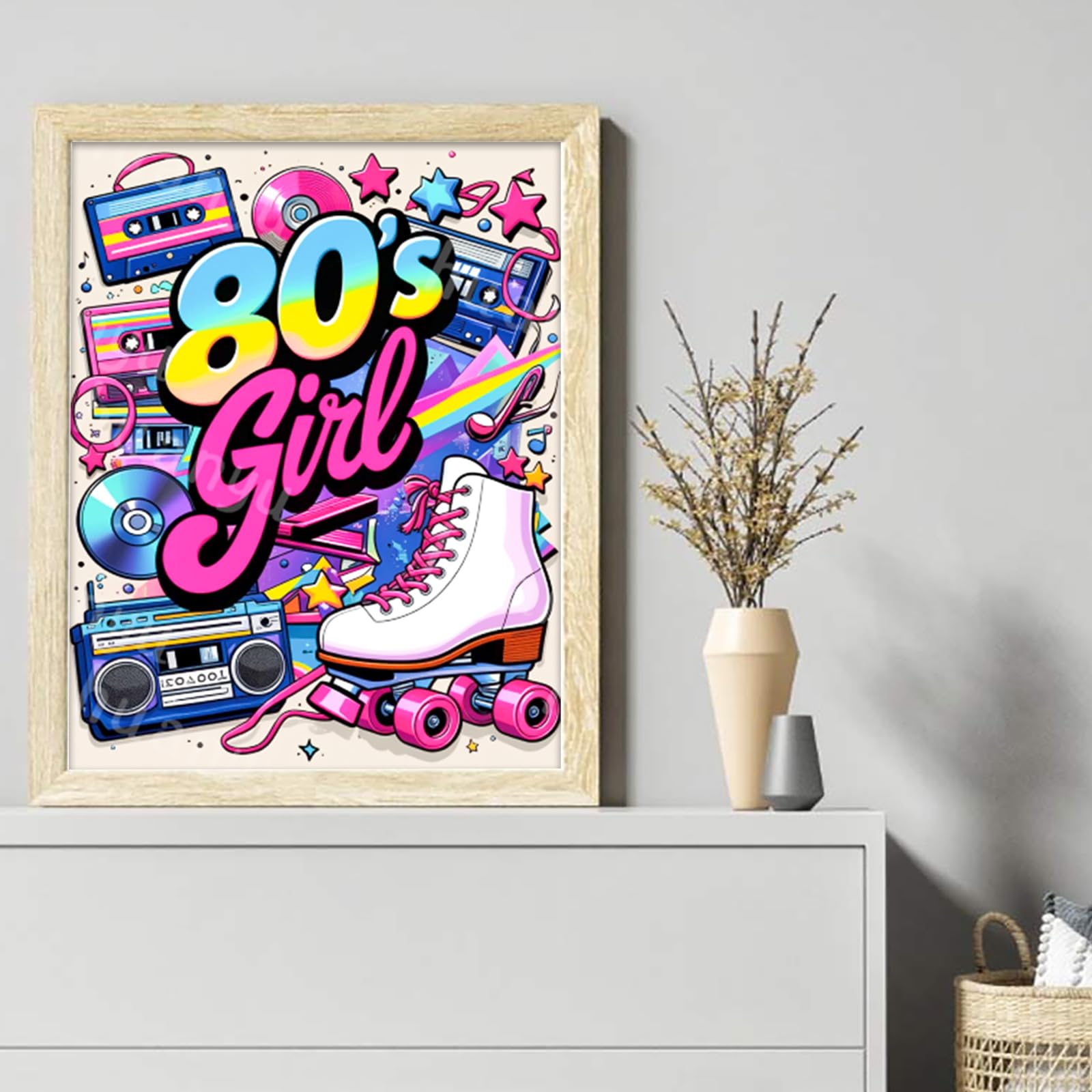 Zestaw startowy do haftu igłowanego retro 80s DIY