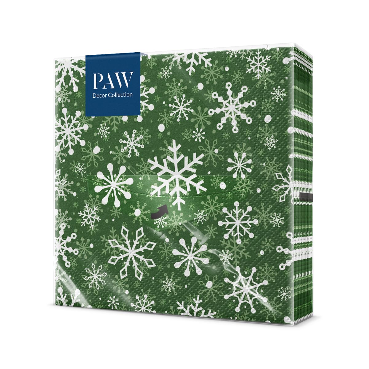 Serviettes en Papier Décoratives Noël - Flocons de Neige (Lot de 20)