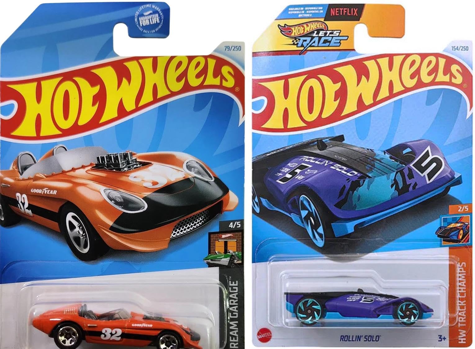 Hot Wheels 1:64 Scale Mainline Basic Car – Pack of 2 (Assorted
