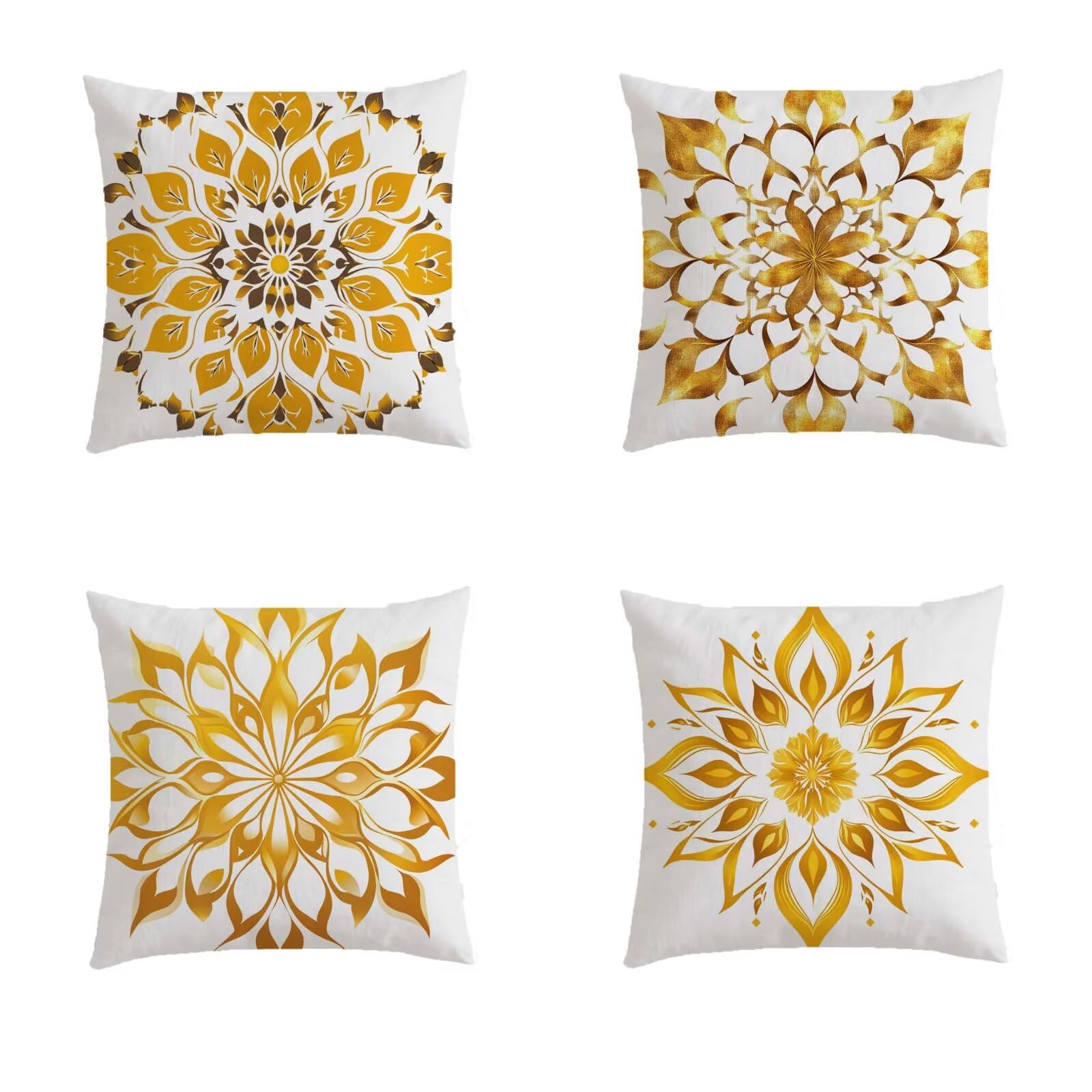 Housse coussin salon de jardin exterieur orange 60x60 pour vos soirées d'été en terrasse