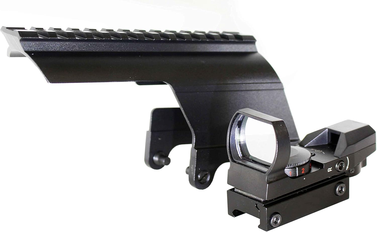 Savage Stevens 320 Rail Mount & Red Green Dot Sight Kit – 12 Gauge Shotgun Picatinny Receiver Rail with 4 Reticle Reflex Optic, Aluminum Tactical Mount