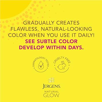 Jergens Natural Glow Daily Facial Moisturizer, Fair to Med 2 fl oz (59 ml)