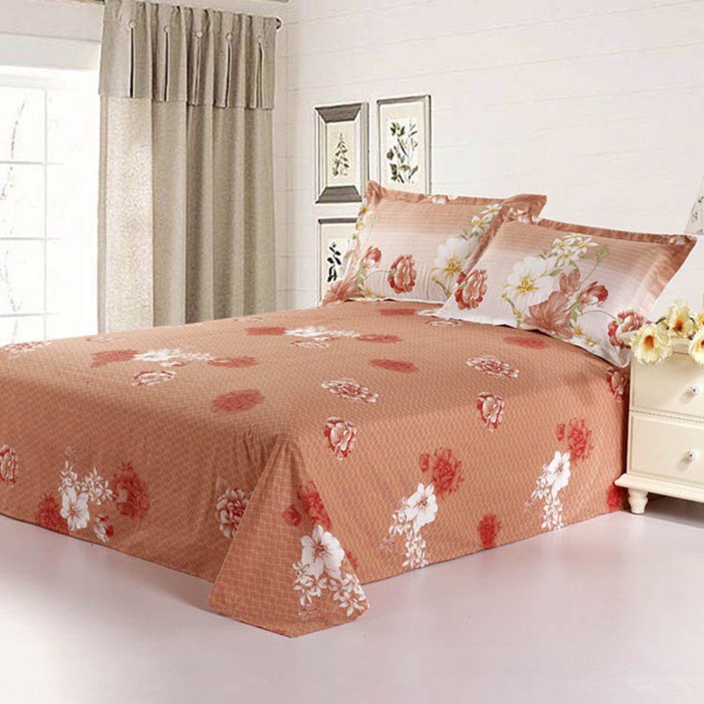 Draps en coton doux 160x230cm pour un couchage double raffiné
