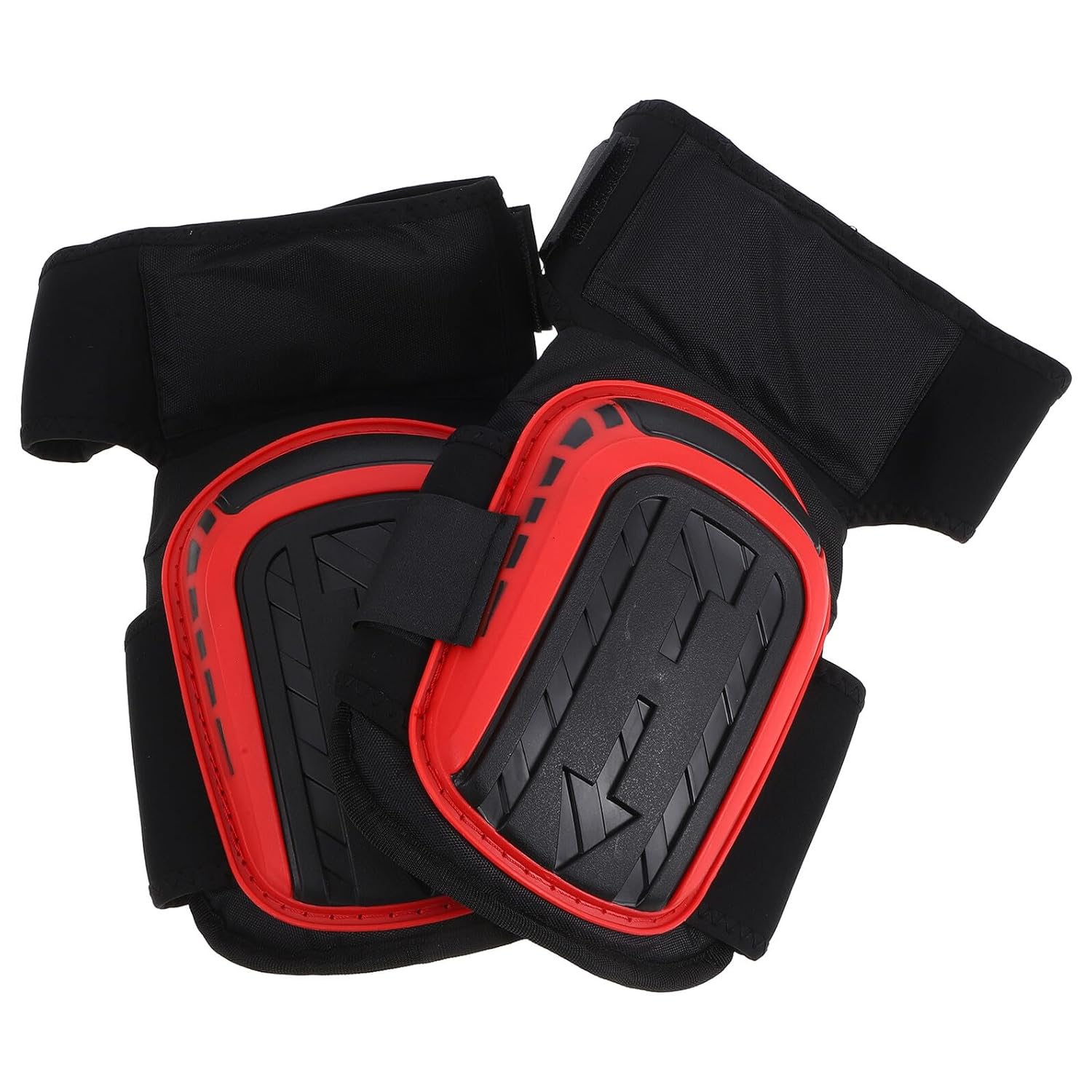 MAGICLULU Heavy Duty Non-slip Work Knee Pads with Extended Red Foam Cushion for Construction, Gardening, and Roofing Protection