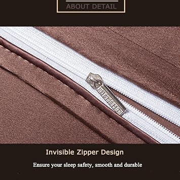 4PCS Satin Comforter Cover Set, Full/Queen Size Luxury Silk Like Satin Duvet Cover Set, Breathable Soft Bedding Set with Quilt Cover, Flat Sheet, Pillowcase (Queen, Blue3)