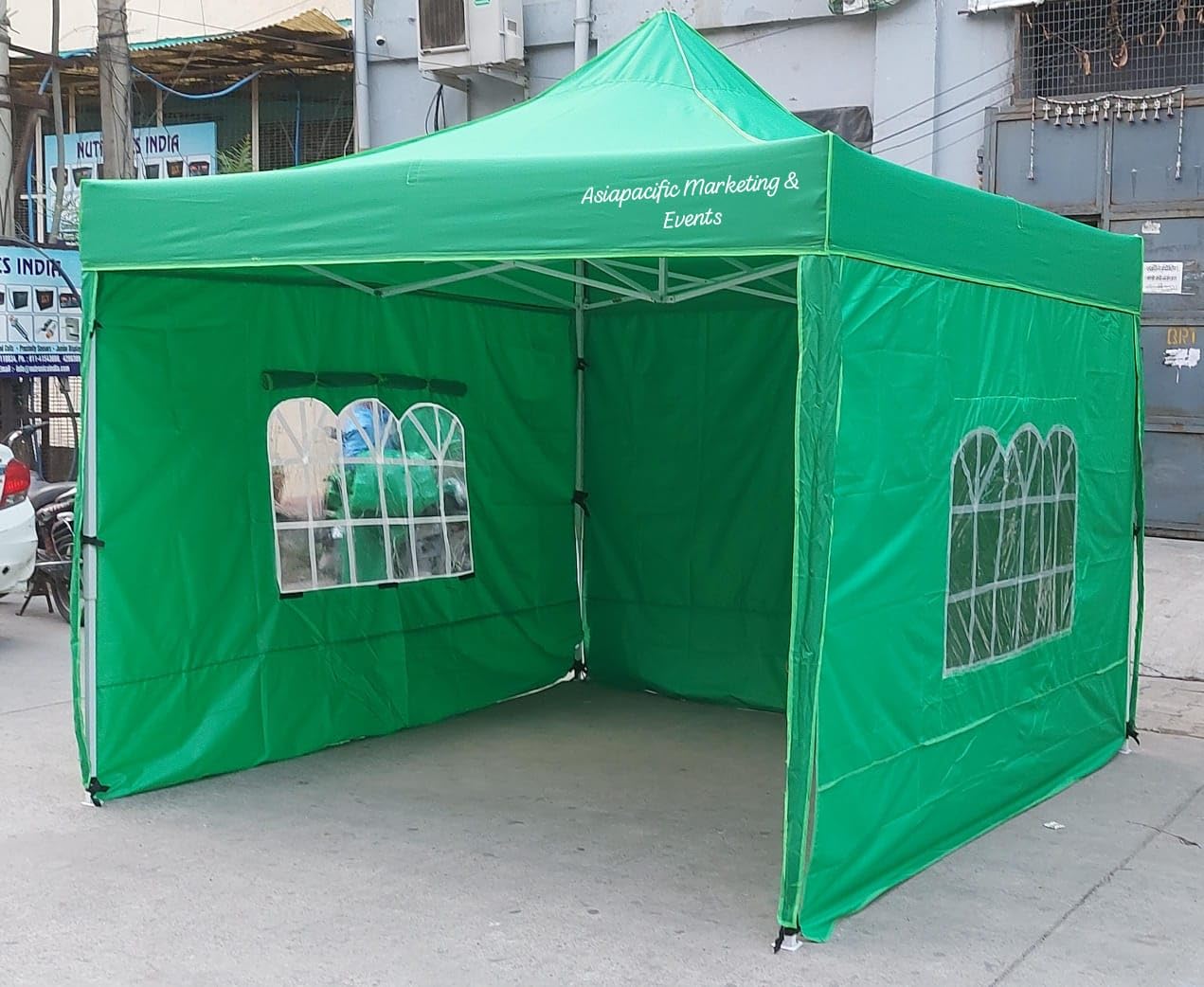 10x10ft 25KG Waterproof Garden Pop Up Gazebo - Stunning Outdoor Marquee Tent, Gazebo Folding Tent for Outdoor & Indoor, Heavy Duty Frame with Free Trolly Bag & 6 Sets of Sand Bag. (10x10,)