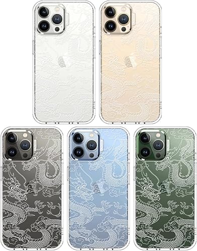 Miniatura 3 de MOSNOVO Funda para iPhone 13 Pro Max, Protección contra caídas de grado militar Buffertech de 6.6 pies Tecnología antidespegado Diseño de funda de