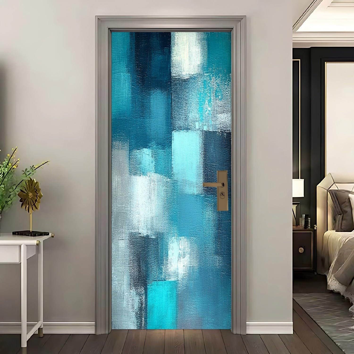 Sticker Porte Graffiti Moderne 3D - Rénovation Facile Chambre Salon
