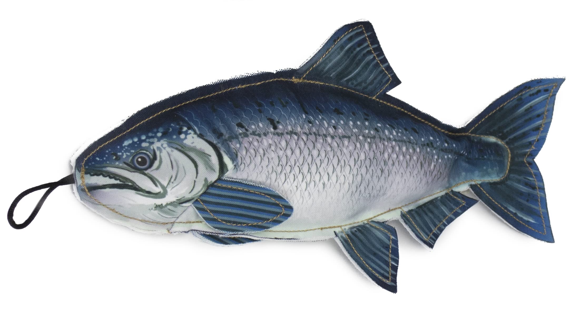 Jouet couineur poisson Steel Dog Chinook pour les après-midi de jeu dans le jardin