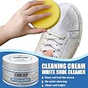 GOMNIK White Shoe Cleaning Cream – Instant Shoe Whitening Polish for Sneakers, Trainers & Leather Shoes – Multifunctional Shoe Care Cream & Whitener gallery image