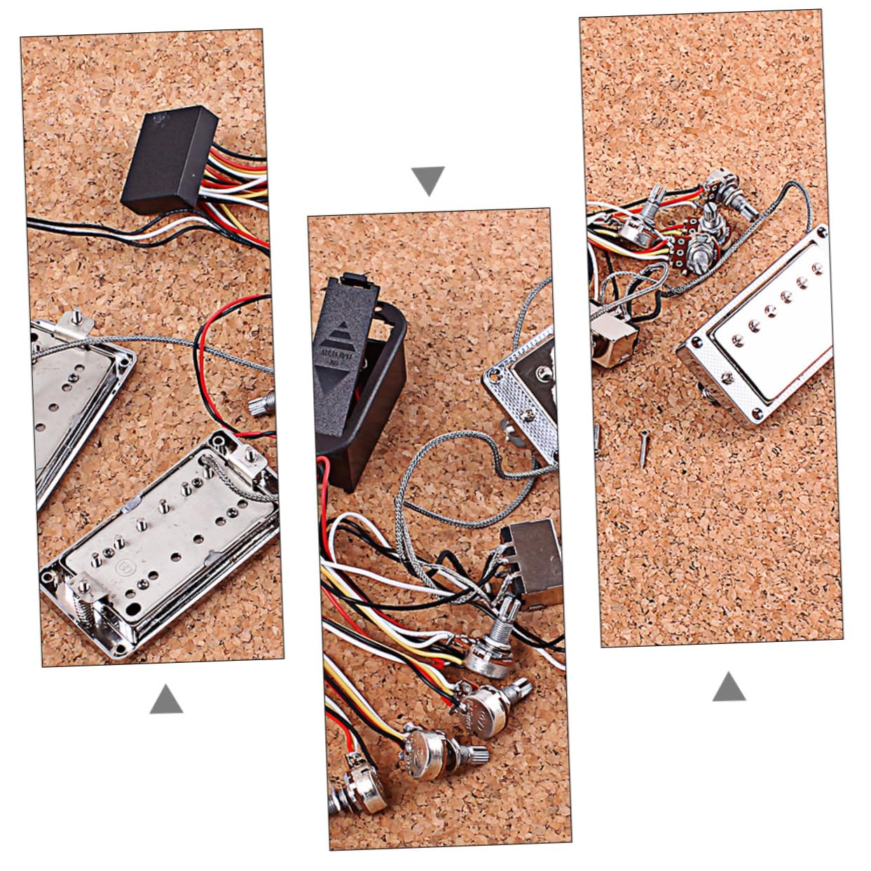 Pickup Attivo Per Chitarra Humbucker Durevole Con Scatola Per Batteria Parte Di Ricambio Per Chitarra Elettrica e Basso Per Amanti e Musicisti