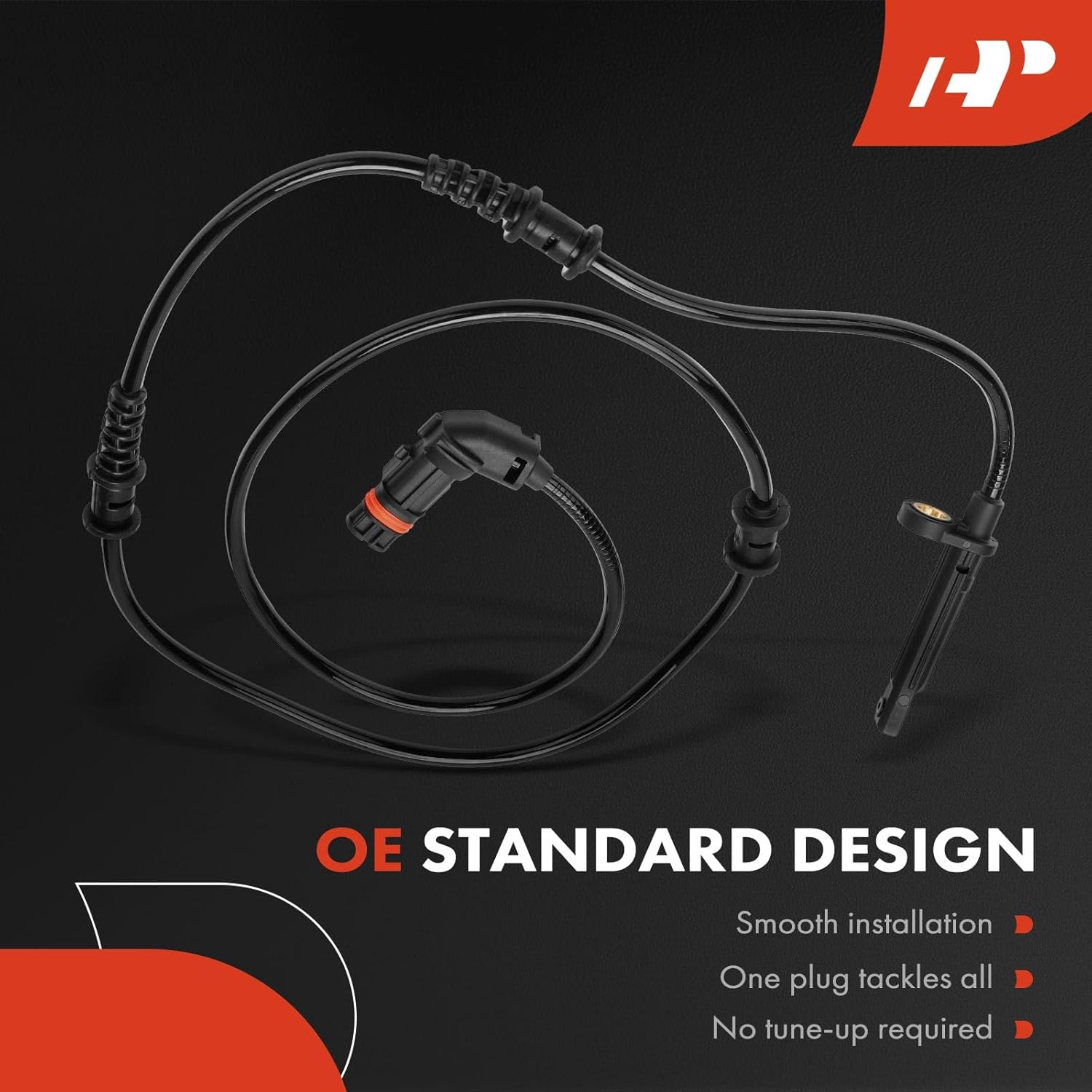 A-Premium Front Side ABS Wheel Speed Sensor Compatible with Mercedes-Benz Models - GLE300d, GLE350, GLE400, GLE550e, GLE63 AMG, GLE63 AMG S, GL450, GL550, GL63 AMG, GLS350d, GLS450, ML550, ML63 AMG