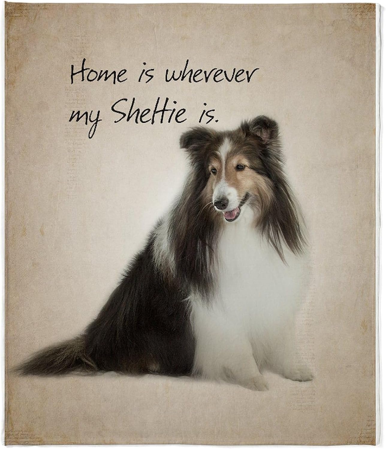 CafePress Sheltie Throw Blanket Super Soft Fleece Plush Throw Blanket, 60"x50"