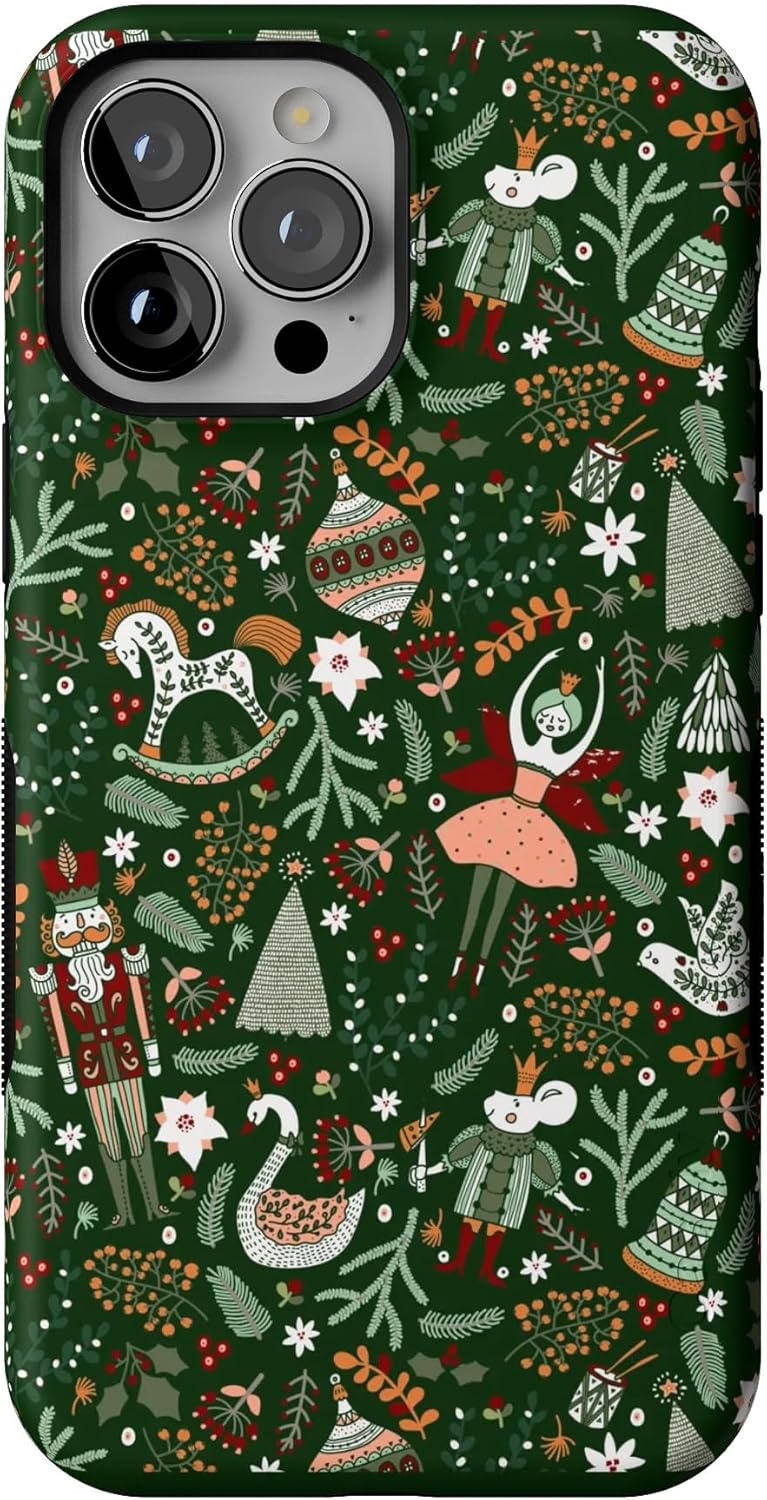 Casely iPhone 13 Pro Max Case | Sugar Plum Fairy | Winter Wonderland | Compatible with MagSafe | Bold Protective Case Design