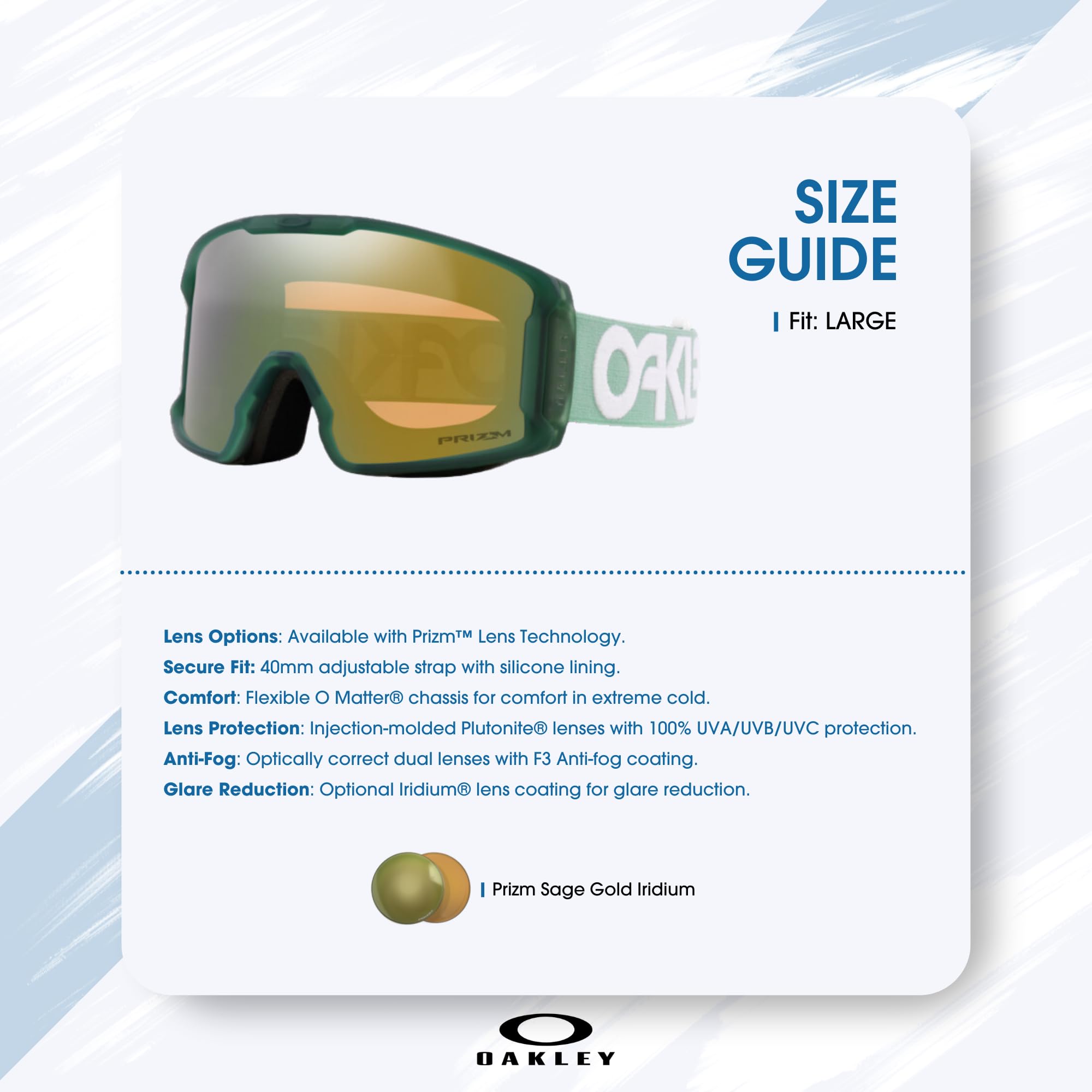 Oakley Line Miner OO7070, OO7093 gogle narciarskie dla mężczyzn dla kobiet + pakiet z designerskim zestawem okularów iWear