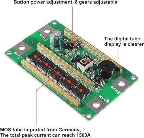 Miniatura 3 de Batería Almacenamiento de energía Máquina de soldadura por puntos Equipo de soldadura Soldadores por puntos DIY Pequeña placa de circuito PCB para