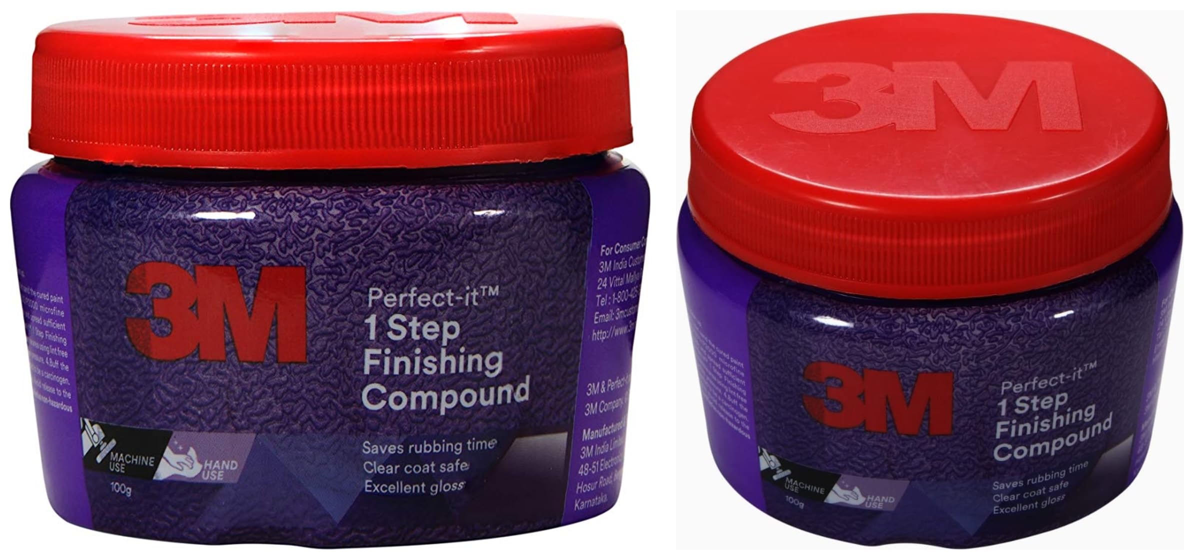 PERFECT-IT 1-STEP FINISH COMPOUND, 100 G & 3M Perfect-It 1-Step Finish Compound (100 g) | Remove Minor Scratches