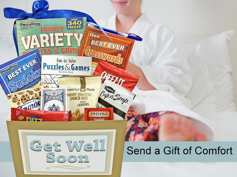 Amazon.com : Gifts Fulfilled Comforting Get Well Soon Gift Basket