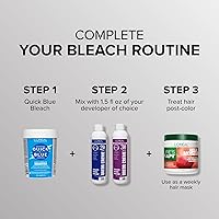 Vista 5 de L'Oréal Technique Quick Blue - Blanqueador profesional de alto rendimiento, fórmula sin goteo, acción de aclaramiento extra fuerte que aumenta hasta