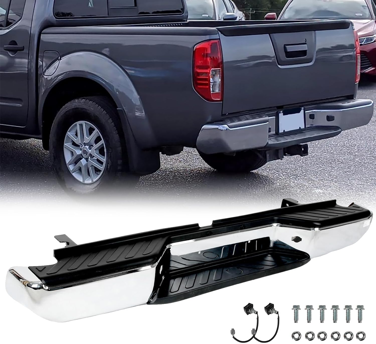 RoyalParts Rear Step Bumper Assembly for 20052021 Nissan