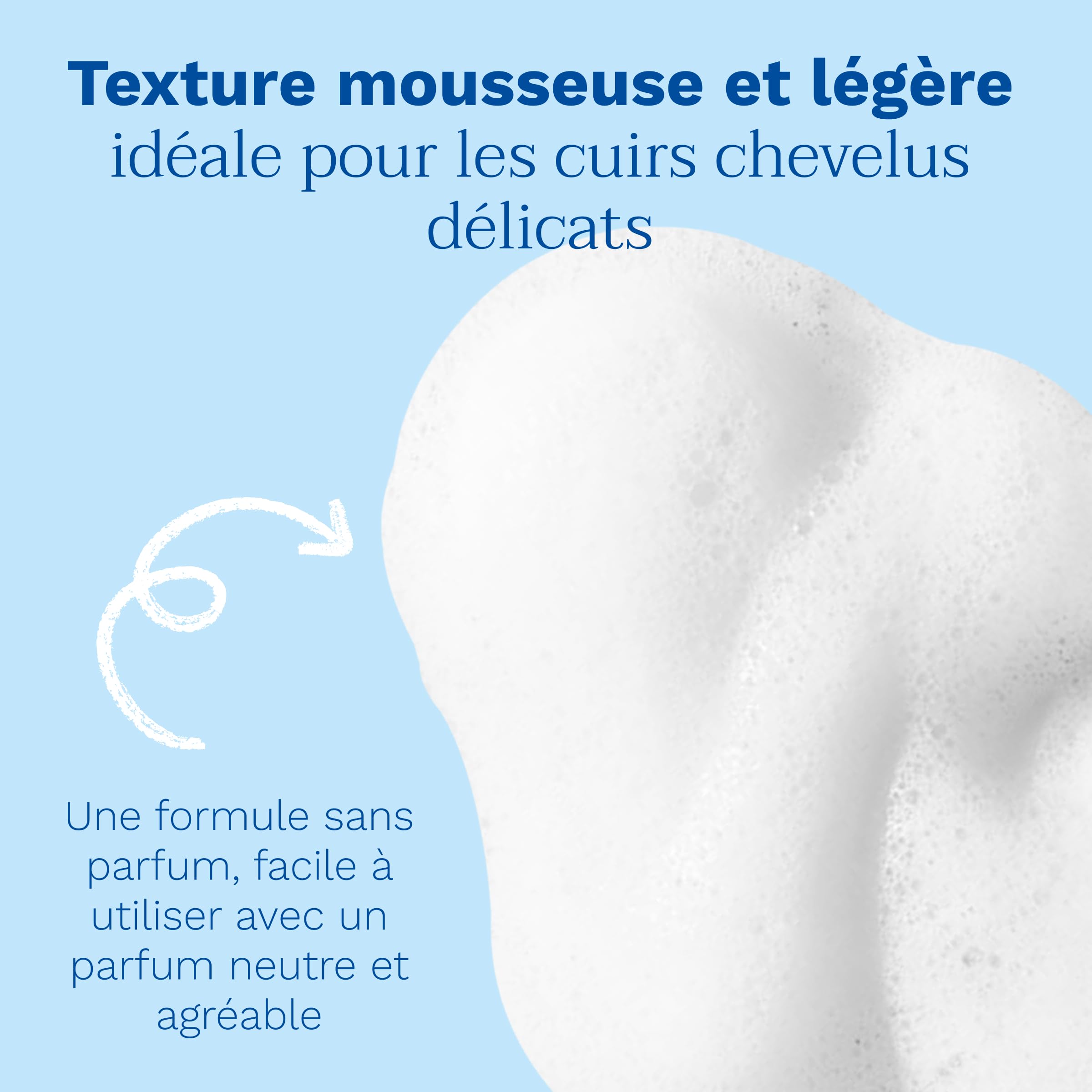 Mustela - Shampoing Mousse Nourrisson - Nettoyage Doux - Aide à Éliminer les Croûtes de Lait et Limite leur Réapparition - 99% d'ingrédients d'origine naturelle - sans Parfum - Soin pour Bébé