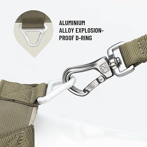 Miniatura 5 de EXCELLENT ELITE SPANKER Arnés acolchado para perro, sin tirones, ajustable de nailon para perros pequeños, arnés para pasear para perros pequeños,