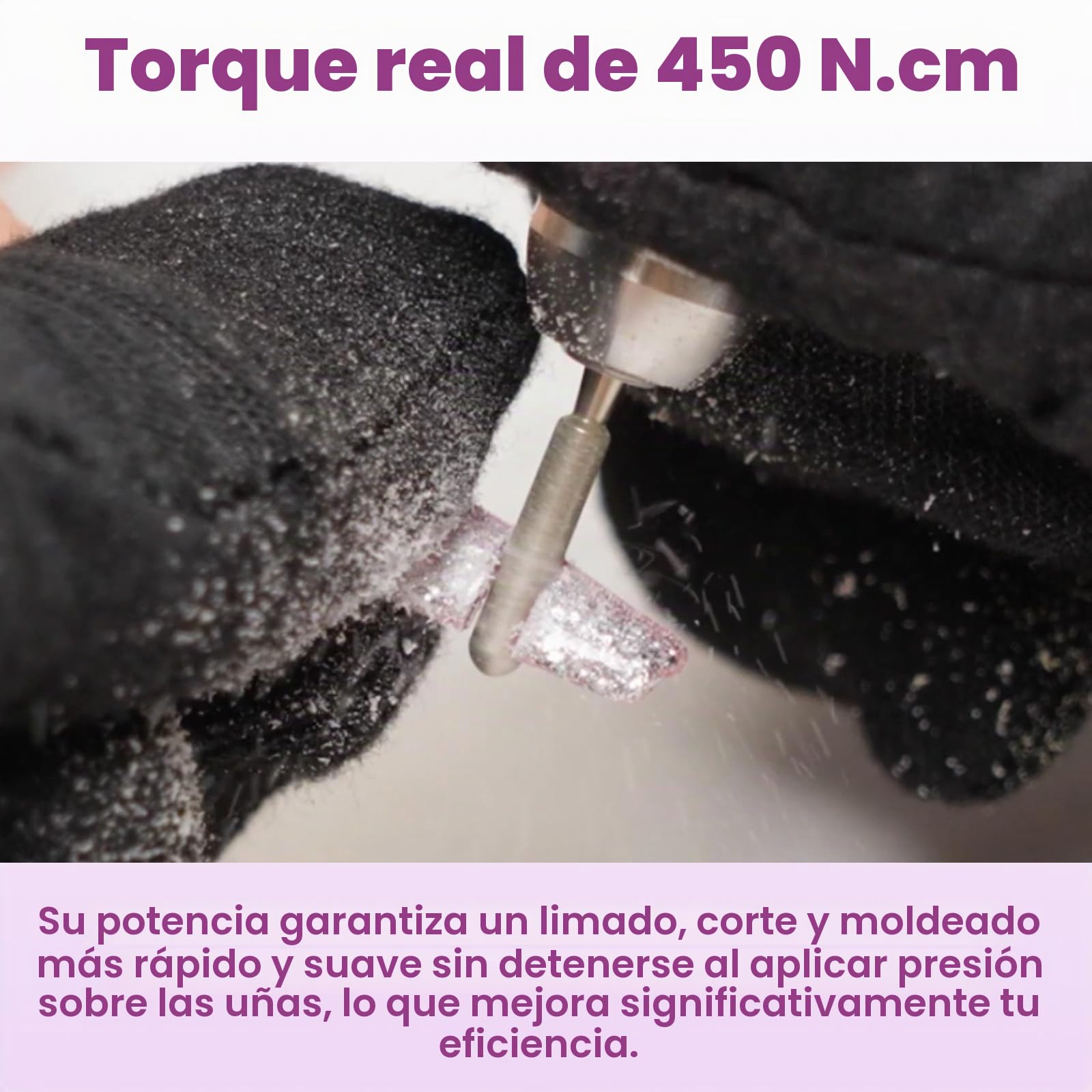 Delanie Torno para Uñas Profesional 35000rpm Portátil Recargable Inalambrico Eléctrico Acrílico de Gel Manicura y Pedicura con 6 fresas para torno manicura y Pantalla LCD