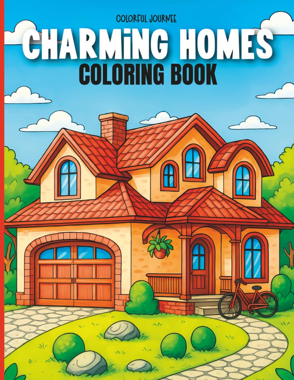 Charming Homes Large Print Coloring Book for Seniors: With Beautiful Cozy Victorian and Country House Exteriors for Adult Relaxation