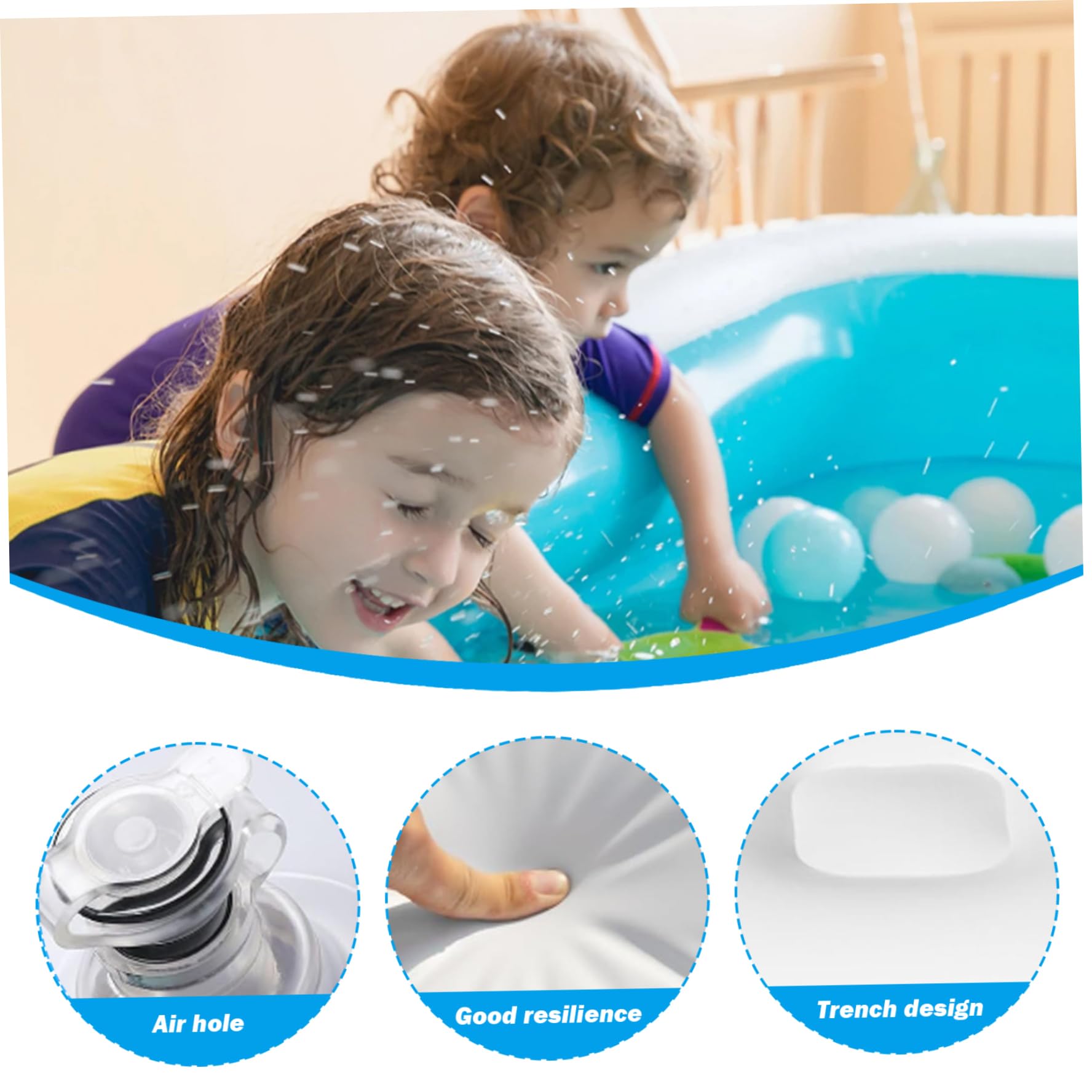 Couverture de Spa Gonflable carrée de 55 Pouces, Couverture Spa isolée en PVC avec poignée, Valve à dégagement Rapide, Protection Thermique Anti-Feuilles et Anti-Pluie pour terrasses g
