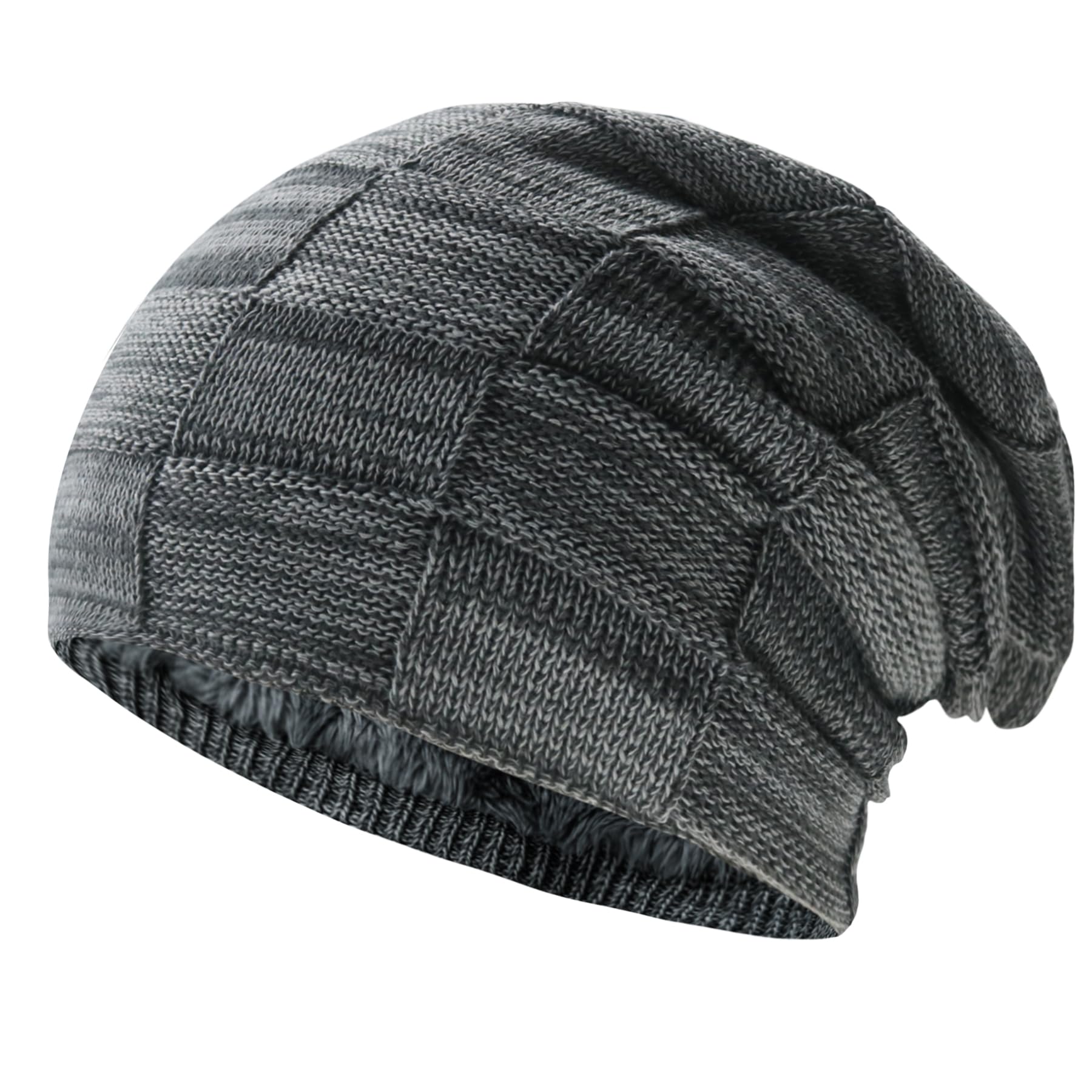 NPQQUAN Winter Hats for Men Women Beanie Thick Warm Hat Lined Knit Beanies