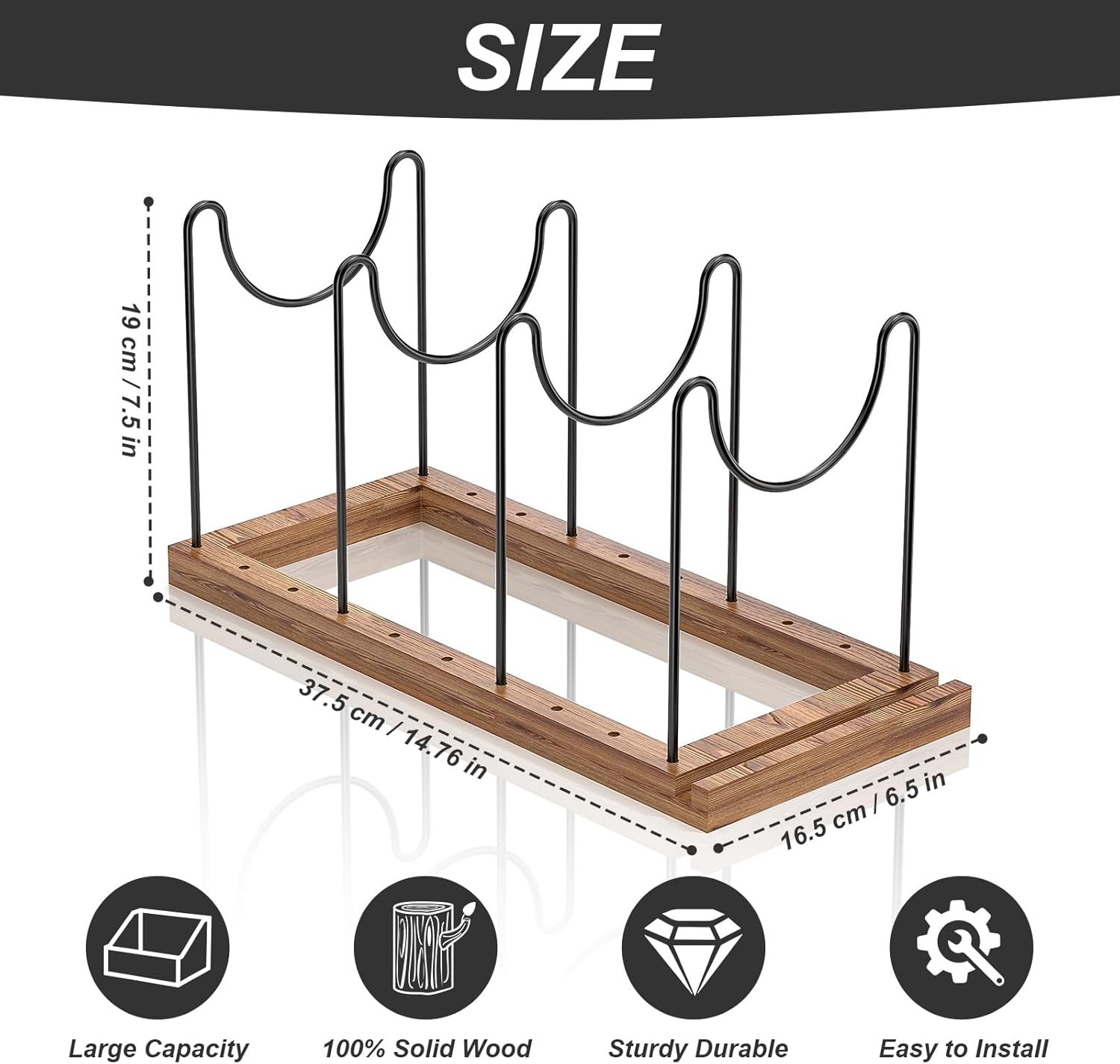 2 Pack Vinyl Record Holder Rack for 50–70 LPs, Retro Now Playing Vinyl Record Stand with Solid Wood Base and Anti-Slip Pad, Record Display Stand, Vinyl Record Storage Organizer for Collection Display