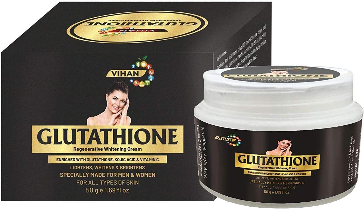 Vihan L Glutathione Cream For Skin Whitening, Enrich With Kojic Acid Vitamin C