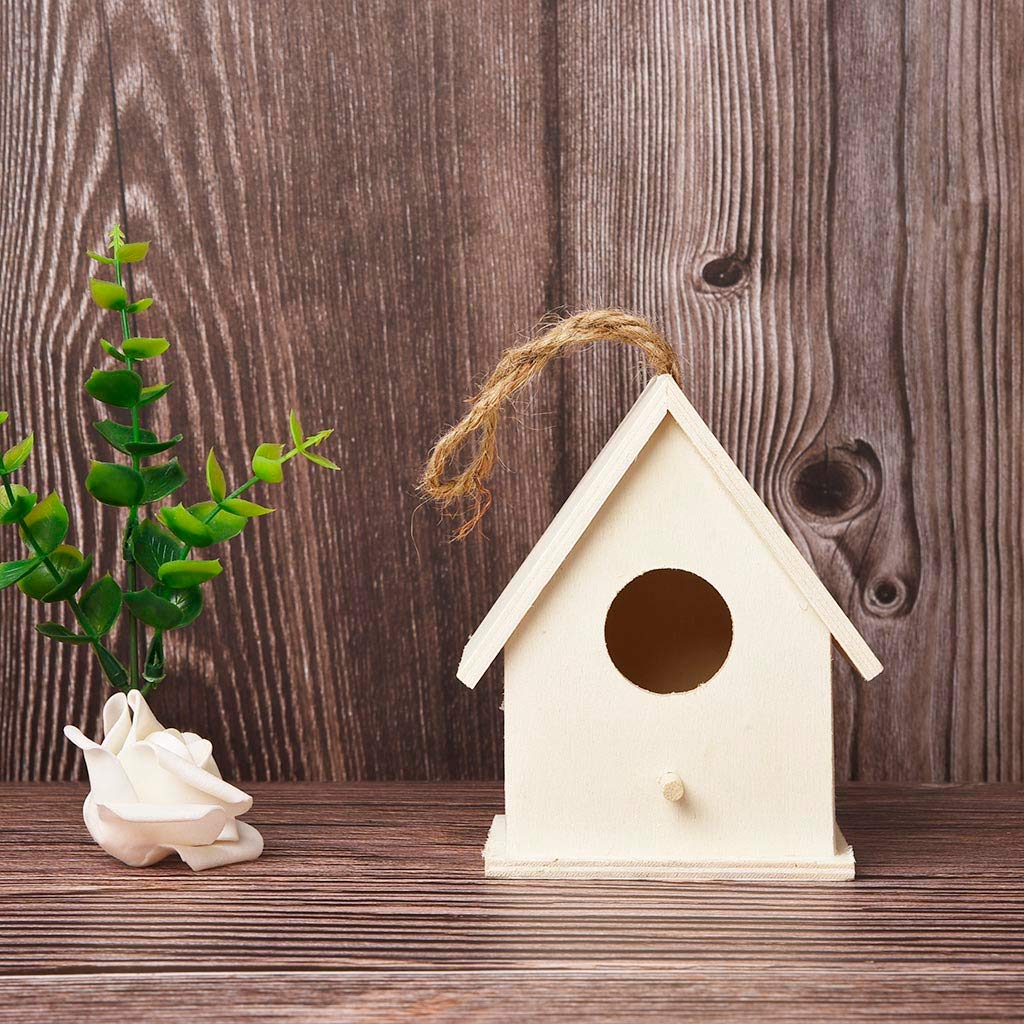 Amazon.co.jp: Niunuolis 【野鳥用巣箱】バードハウス 野鳥用巣箱 木制