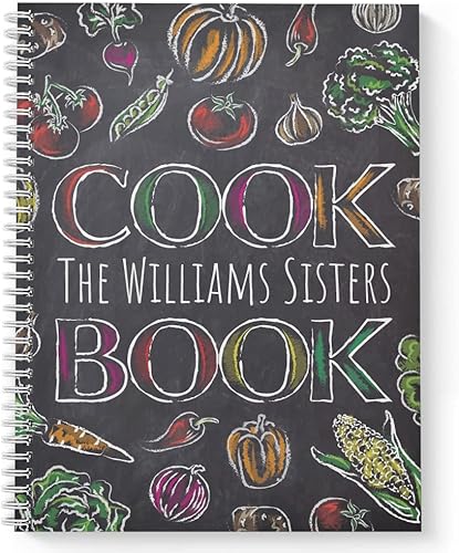 Pizarra vegetarianos personalizado de 85 x 11 pulgadas tapa blanda laminada brillante duradera 120 páginas de recetas espiral de alambre blanco